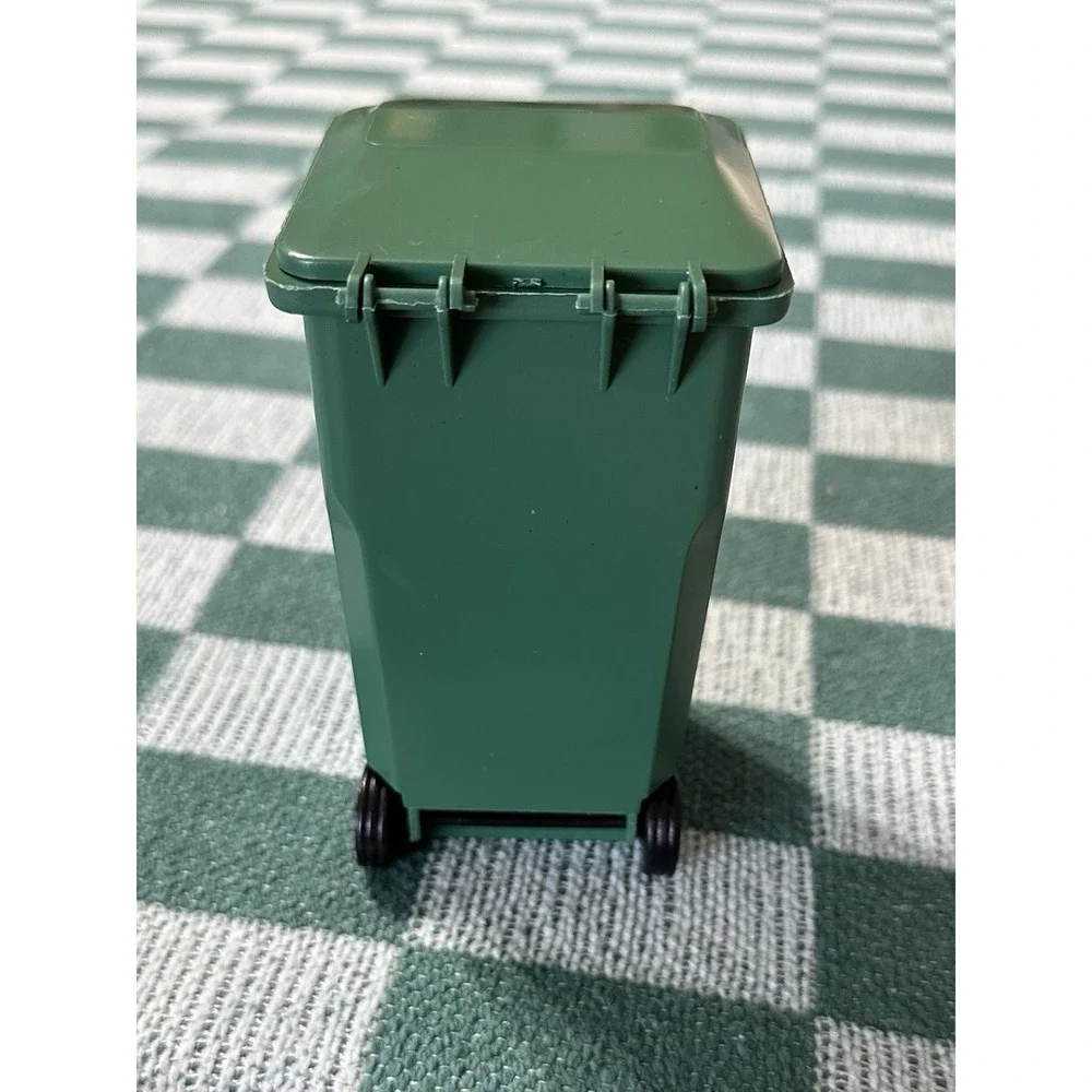 WM Waste Management Mini Trash Can DUMPSTER Desk Pen Holder 5
